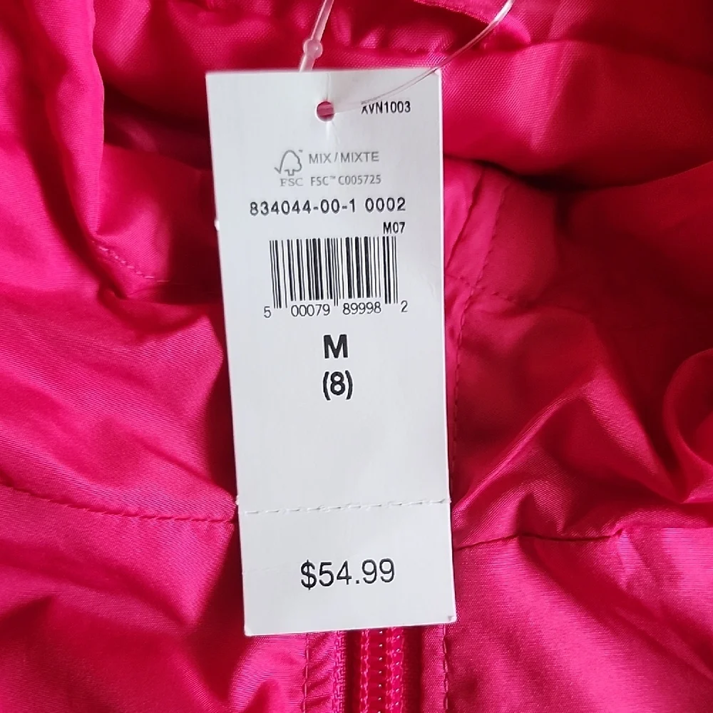 Gap Kids Vibrant Pink Hooded Wind-breake Jacket - Picture 2 of 5